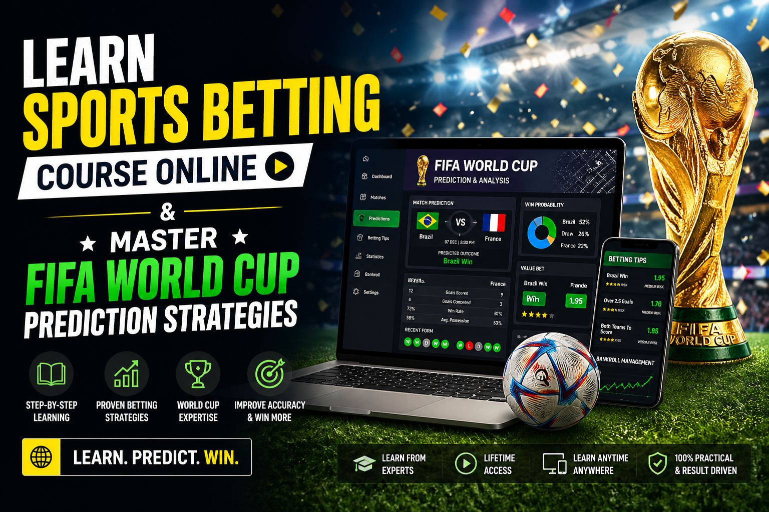 Learn Sports Betting Course Online & Master FIFA World Cup Prediction Strategies