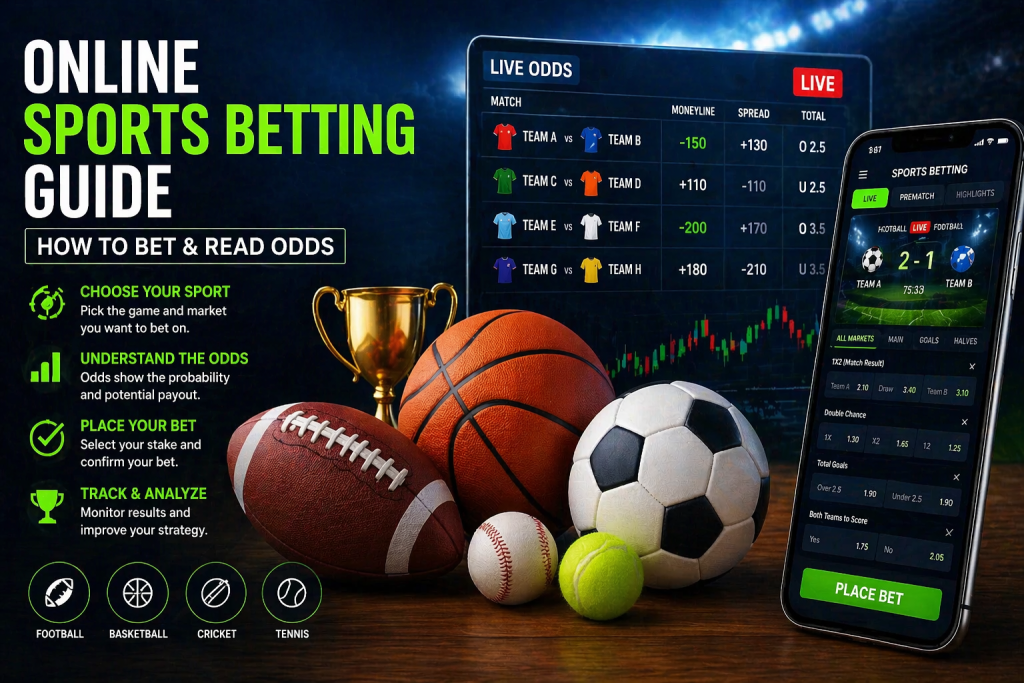 Online Sports Betting Guide: How to Bet & Read Odds - Wagerflo
